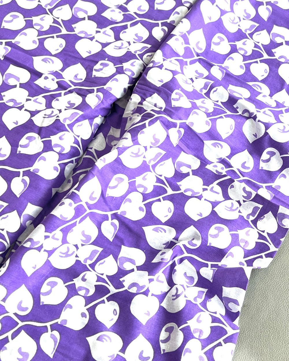 Printed Cotton Purple Colour 45 Inches Width