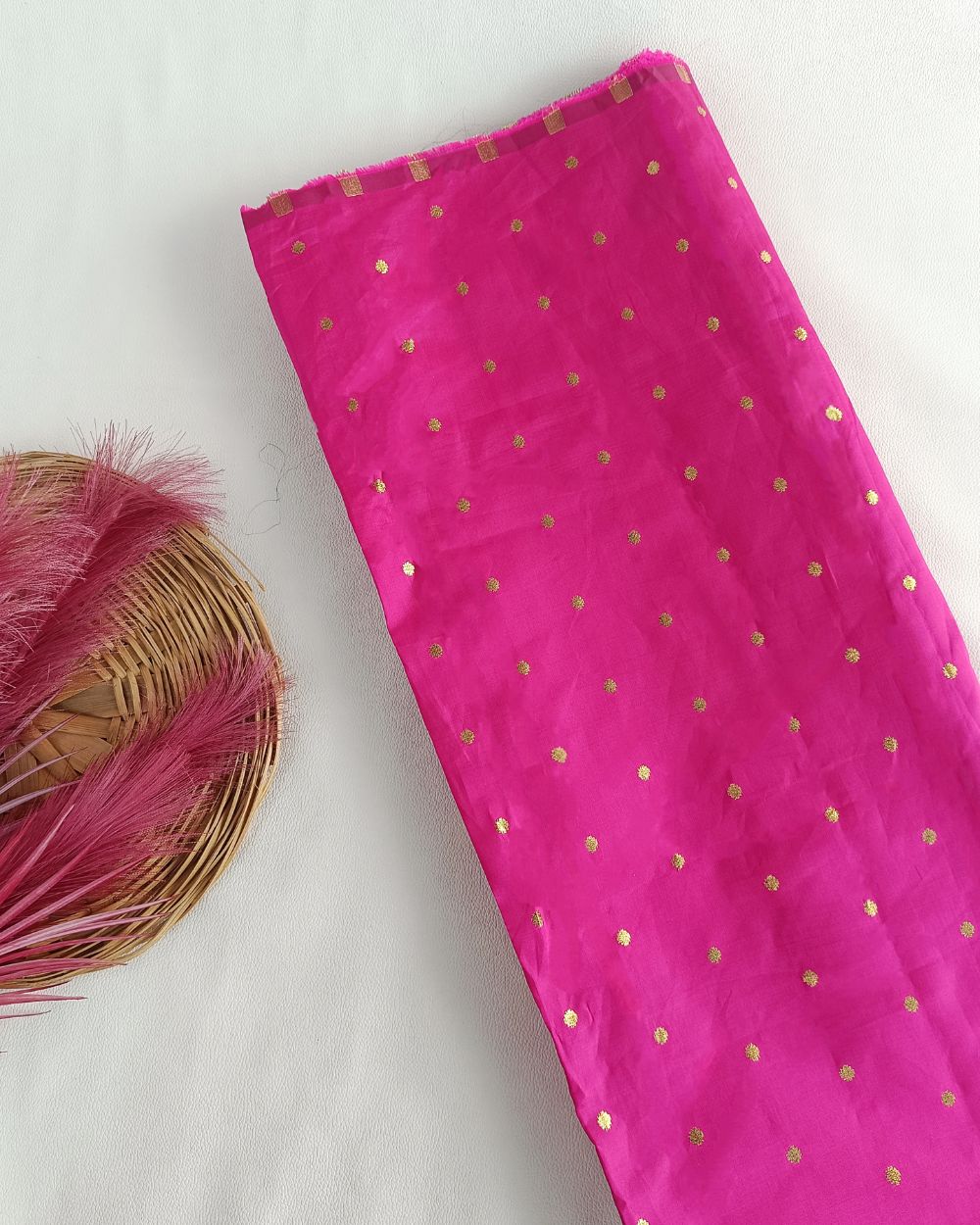 Taffeta Work Rani Pink  Colour 60 Inches Width