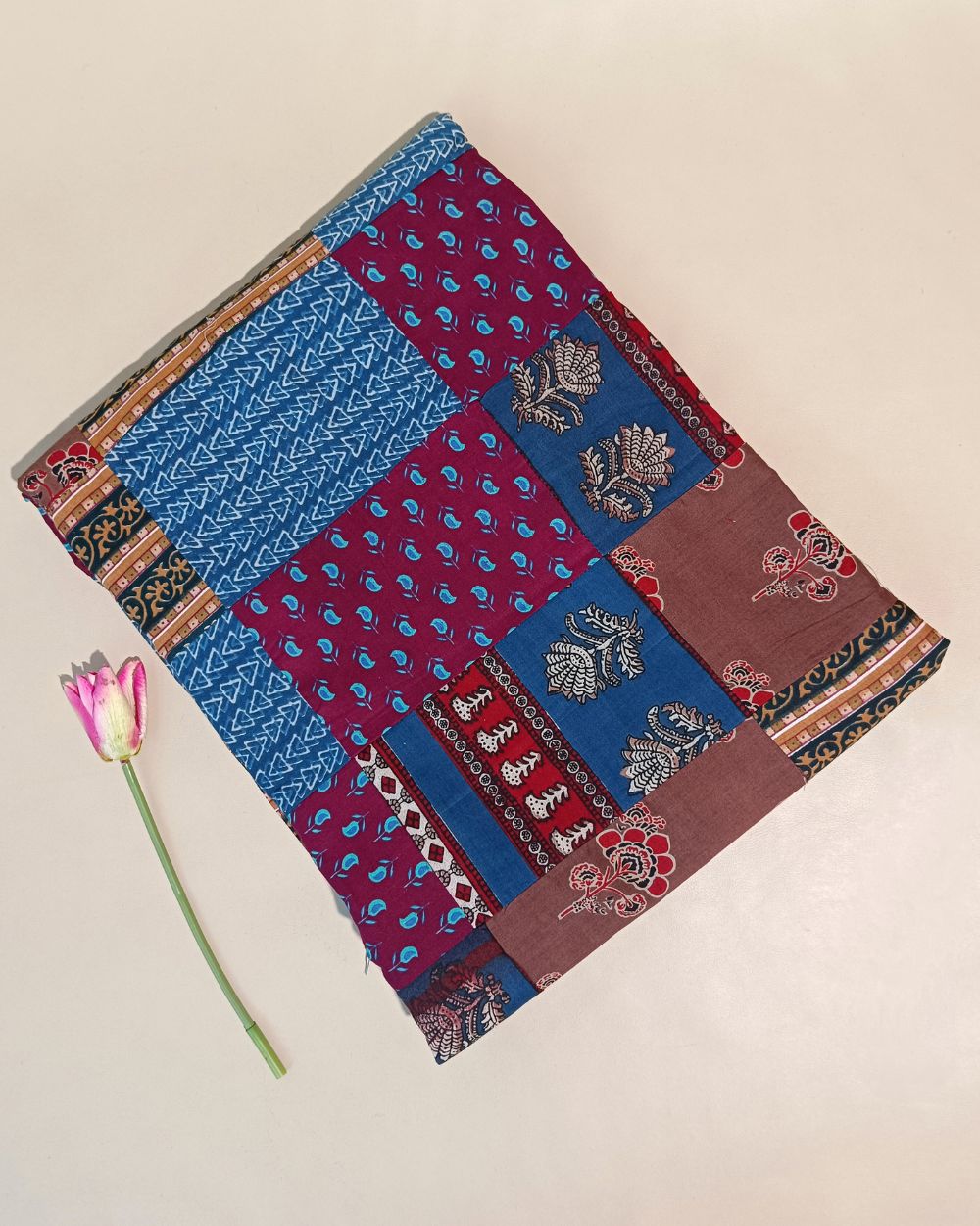 Printed Cotton  Patchwork Quilt Multicolor 42 Inches Width