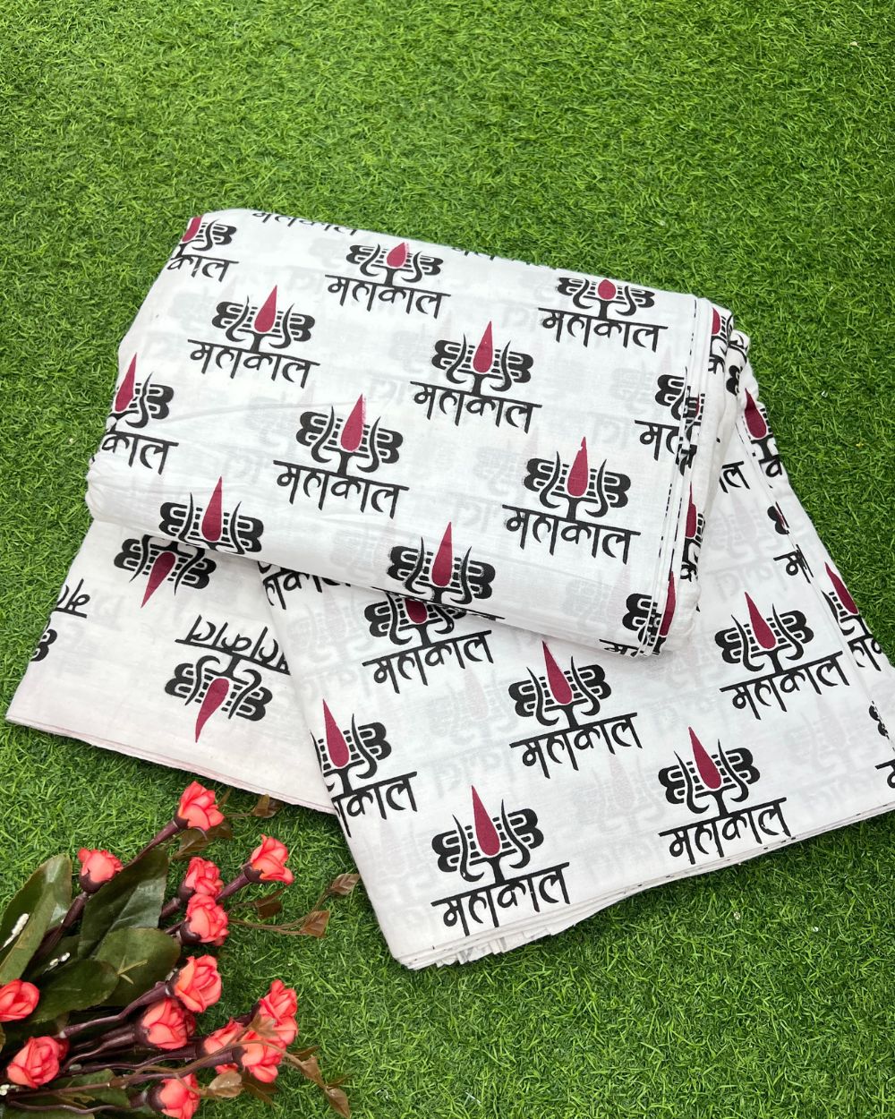 Printed Cotton White Colour 44 Inches Width