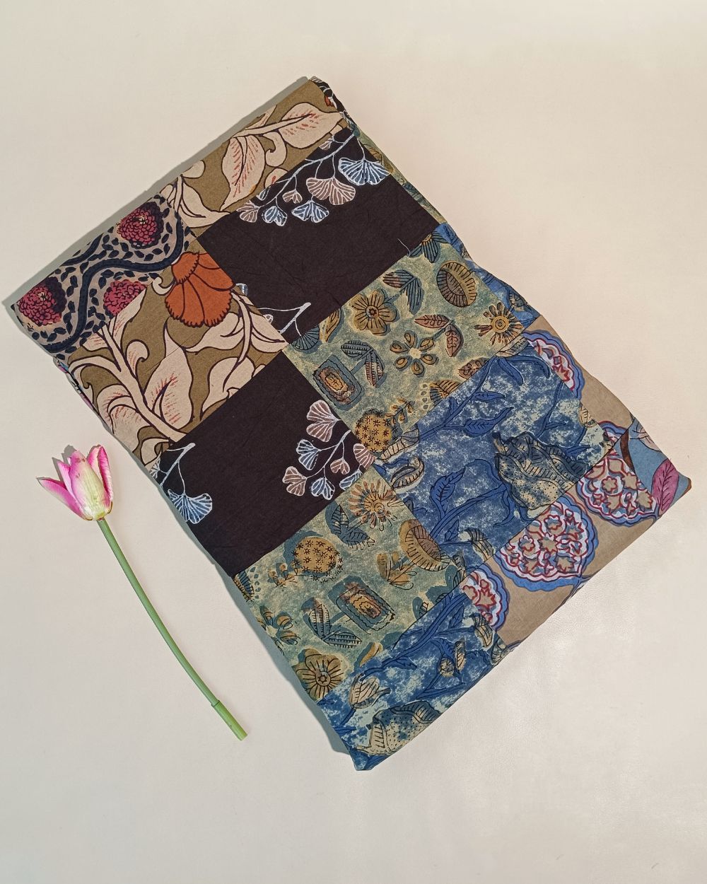 Printed Cotton  Patchwork Quilt Multicolor 42 Inches Width