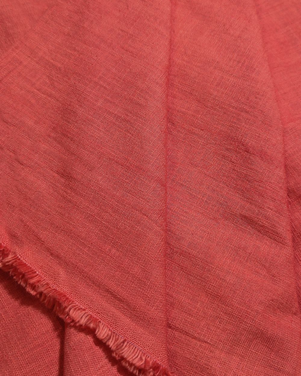Plain Cotton Linen Rust Orange Colour 44 Inches Width