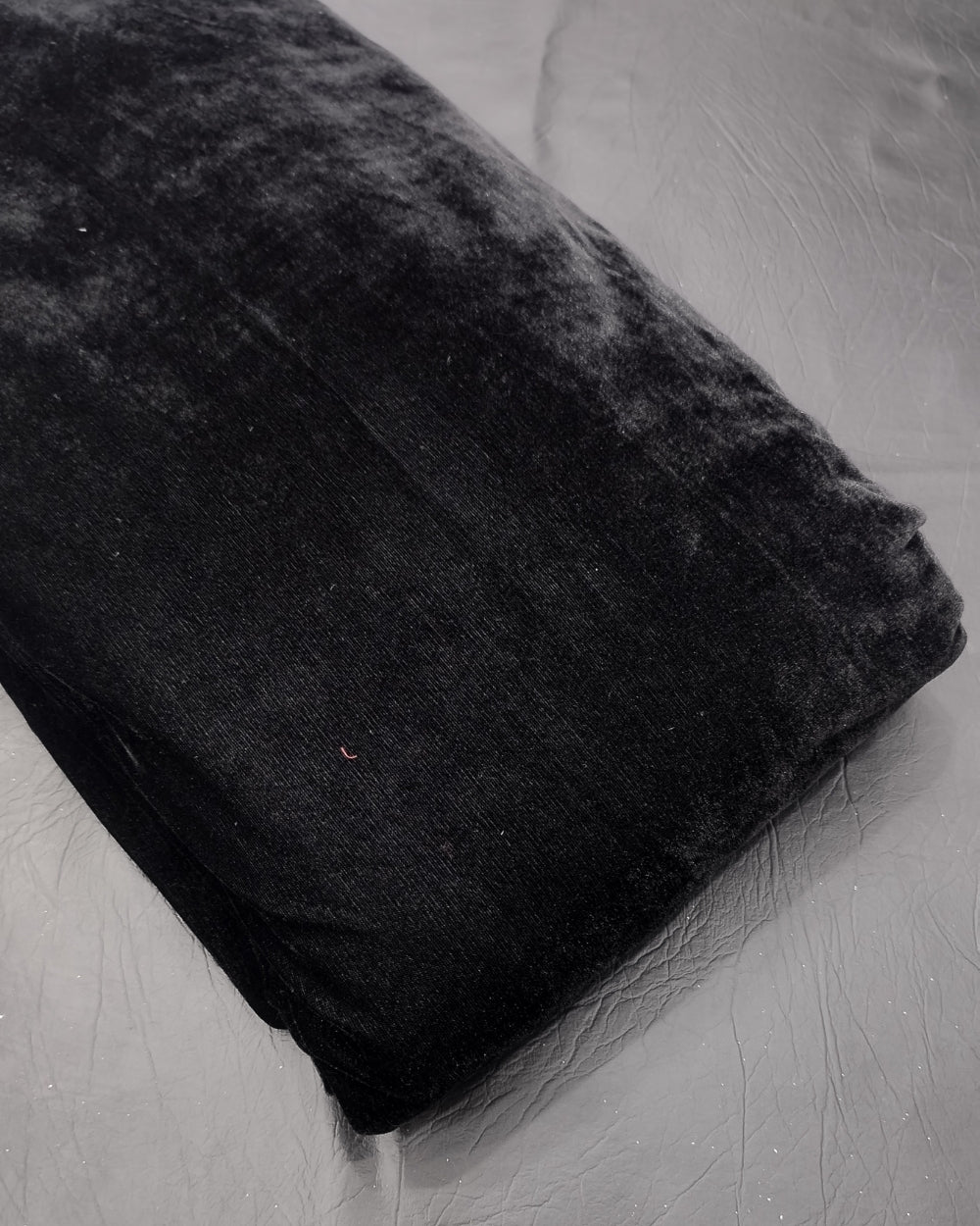 Plain Velvet Black Colour 60 Inches Width