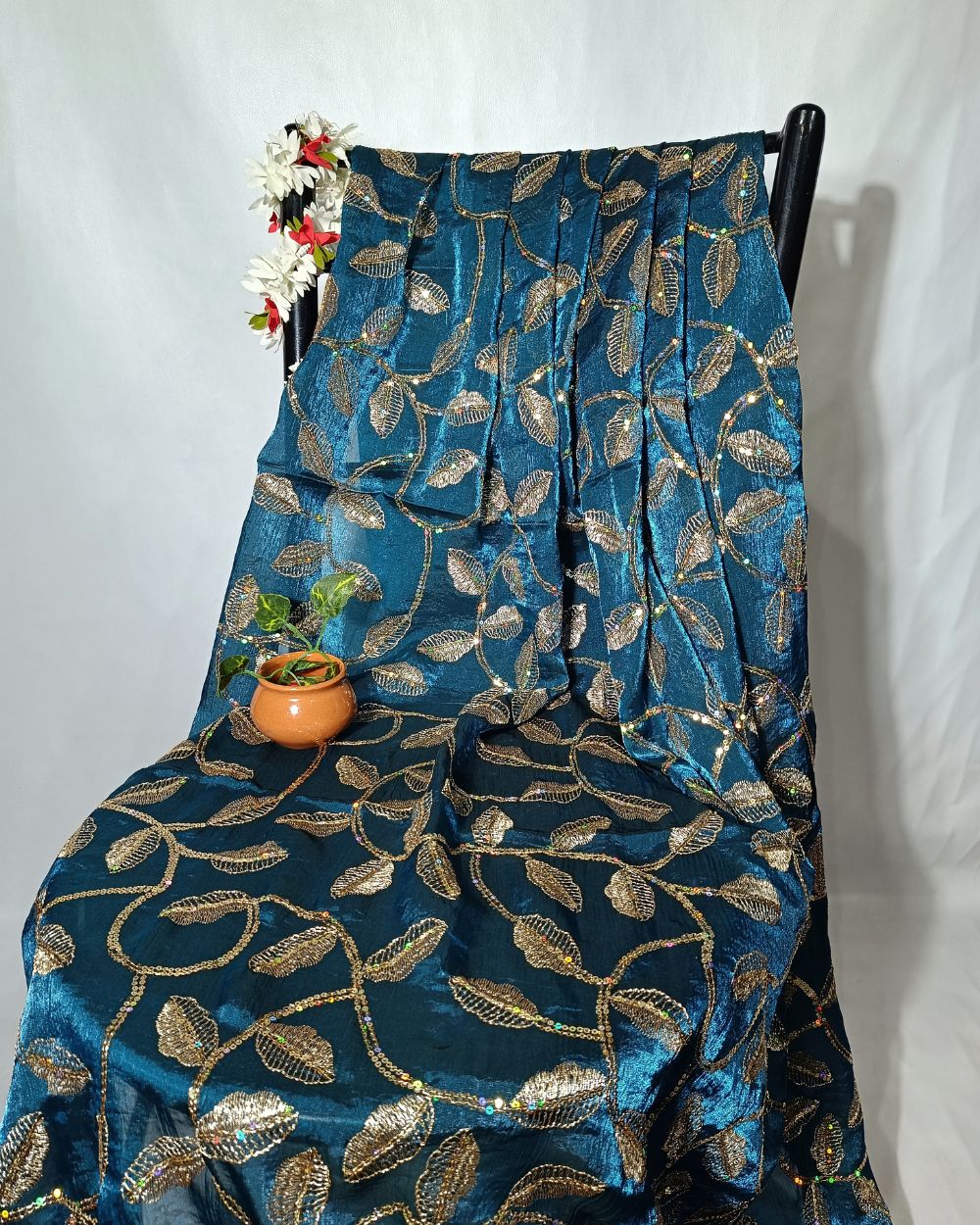 Space Silk Work Kerosene Colour 42 Inches Width