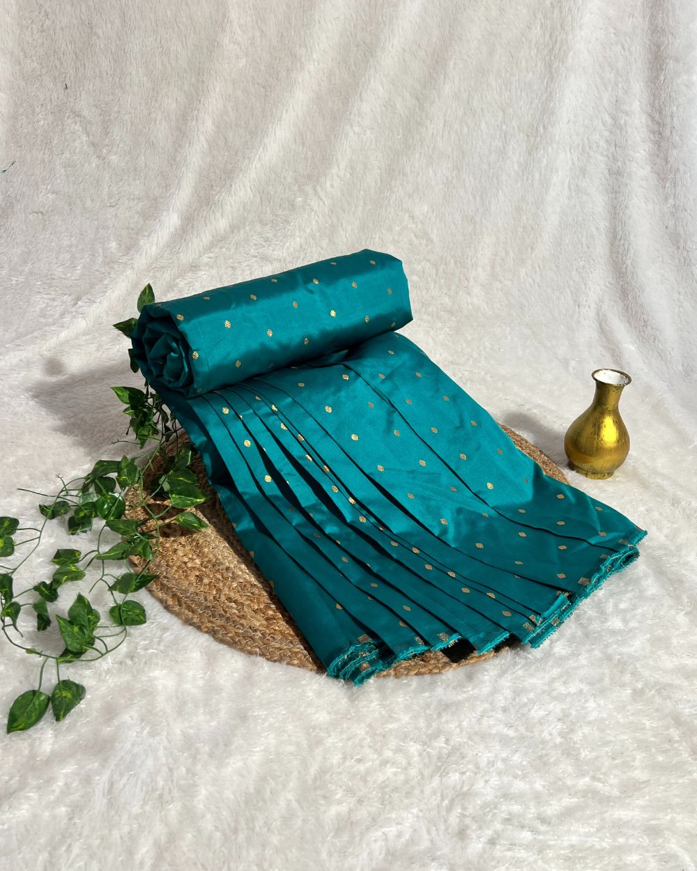 Taffeta Work Rama Green Colour 54 Inches Width