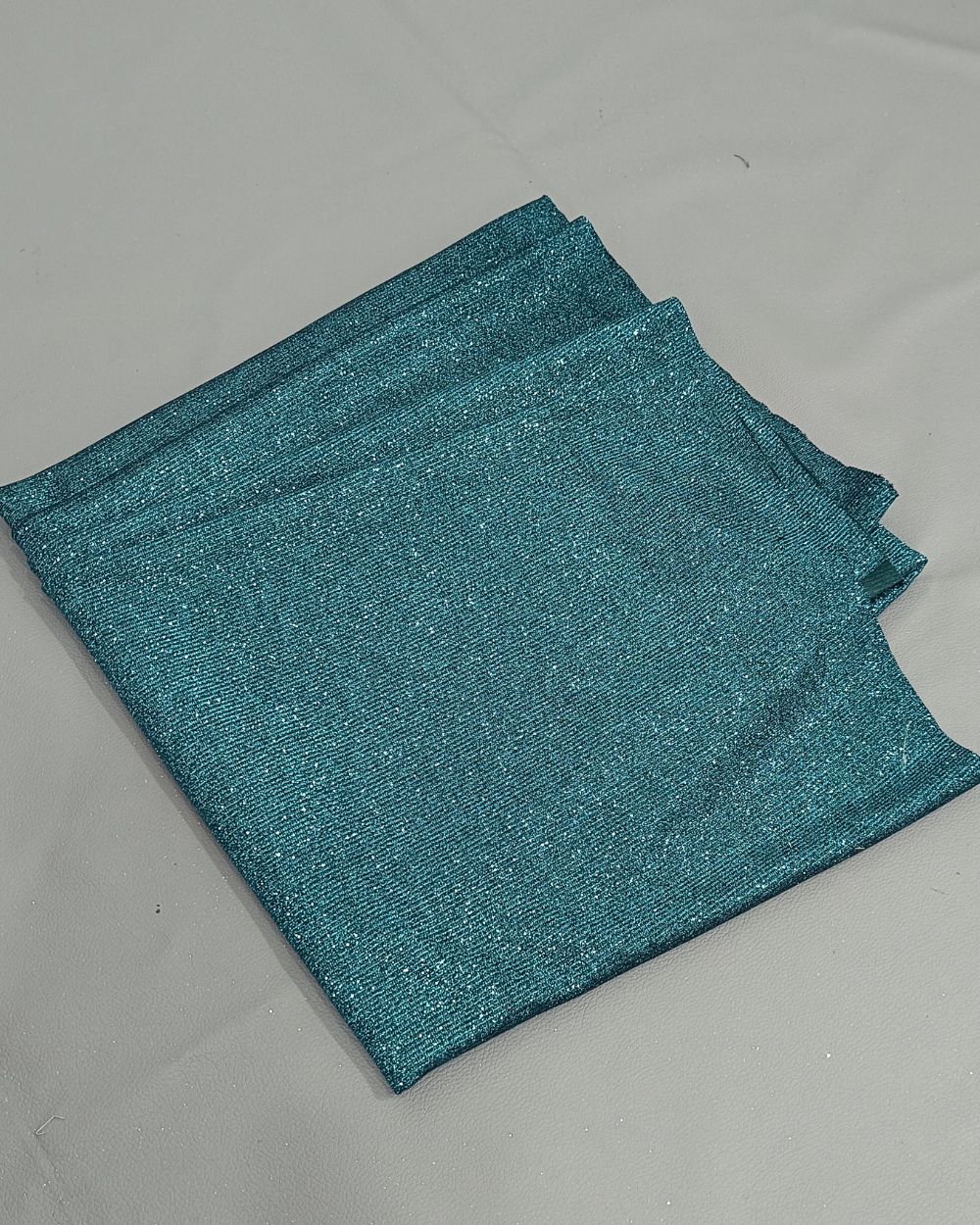 Imported Sparkle Peacock Blue Colour 57 Inches Width