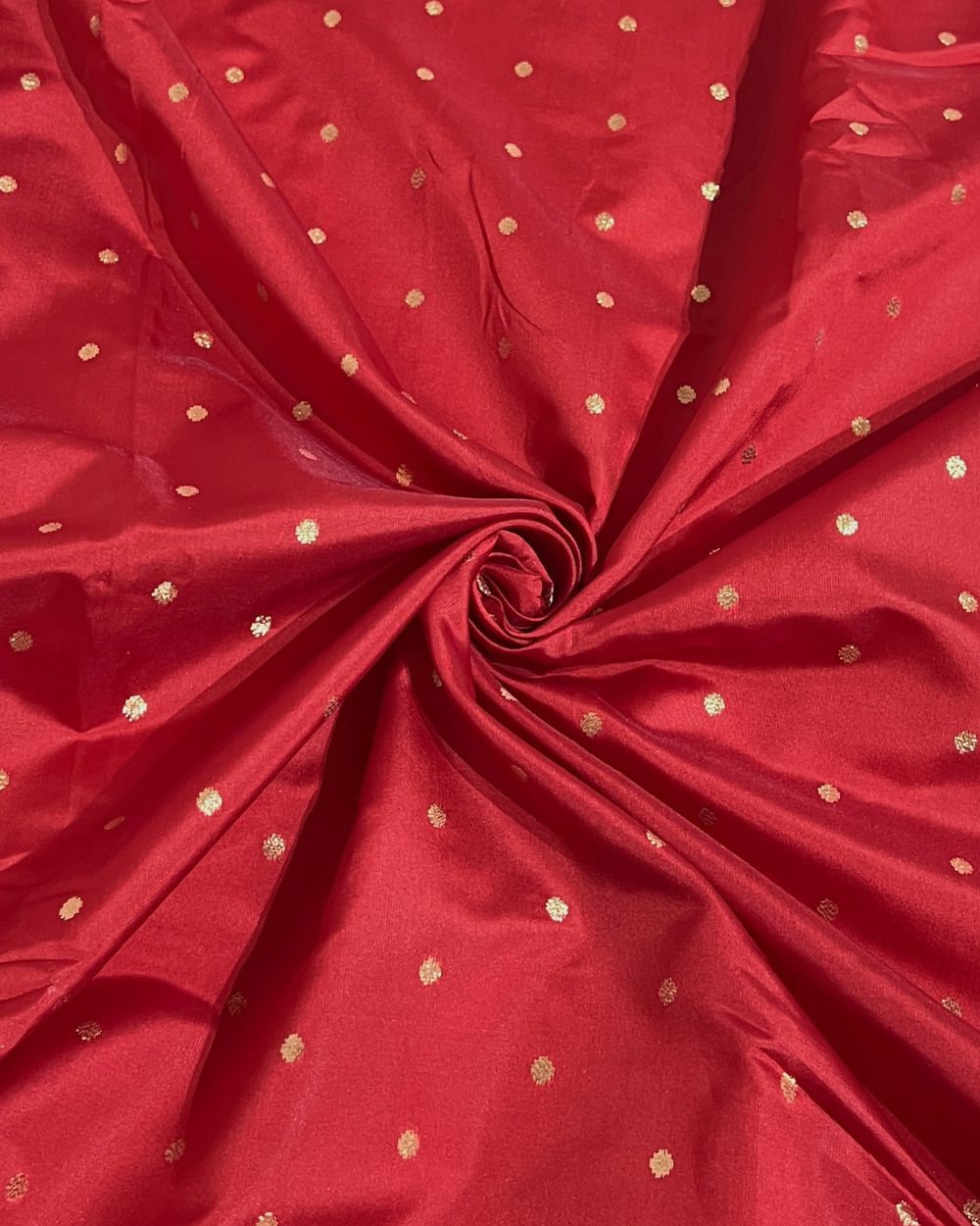 Taffeta Work  Red Colour 60 Inches Width