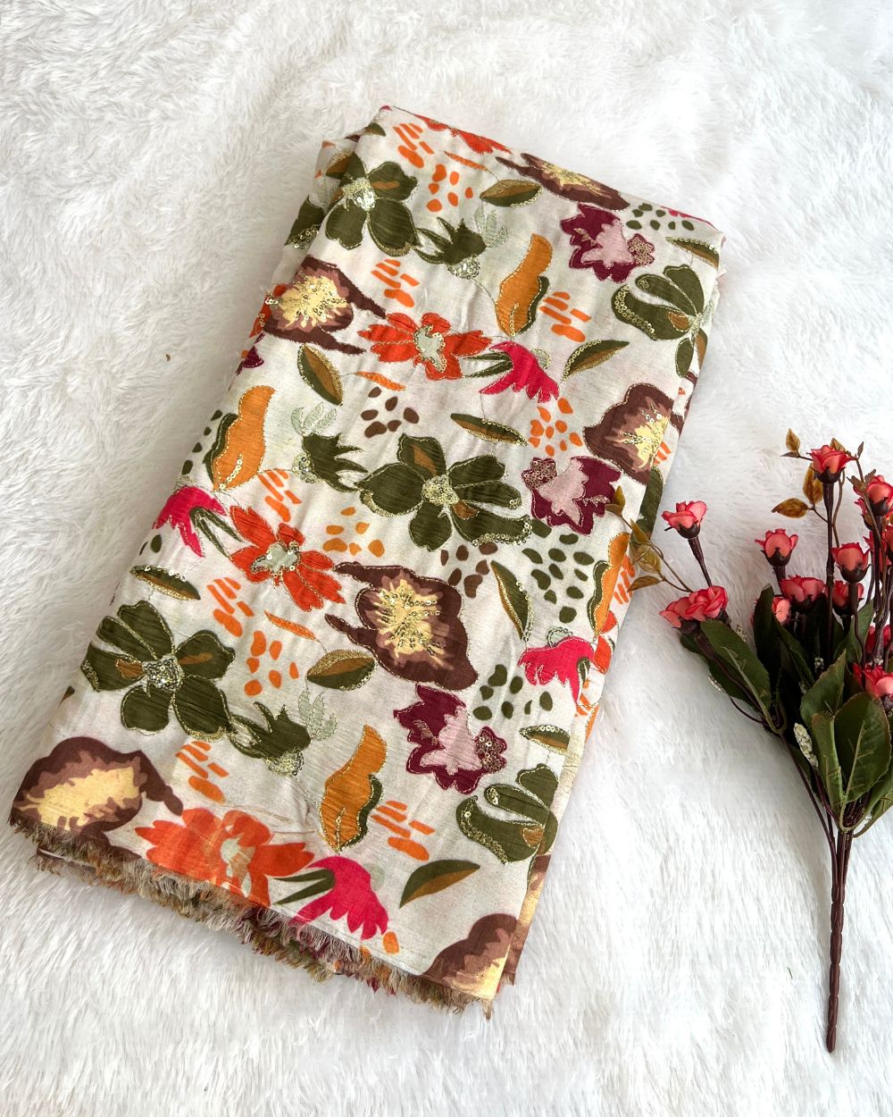 Mix Cotton Work Light Pista Colour 40 Inches Width
