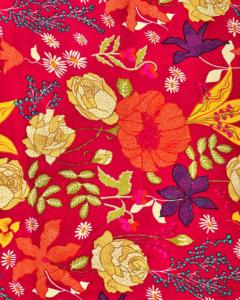 Printed Rayon Pink Colour 44 Inches Width