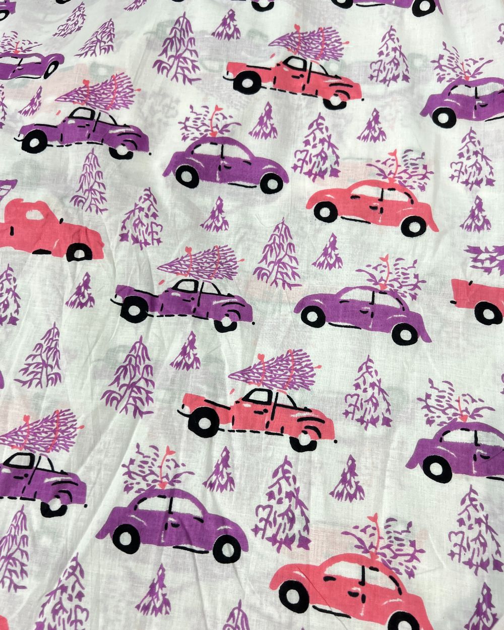 Cambric Cotton Nursery Print White 42 Inches Width