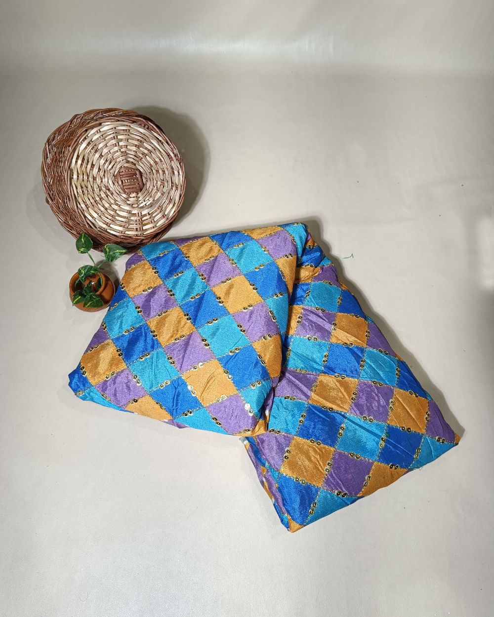 Chinnon Work Multicolor Colour 44 Inches Width