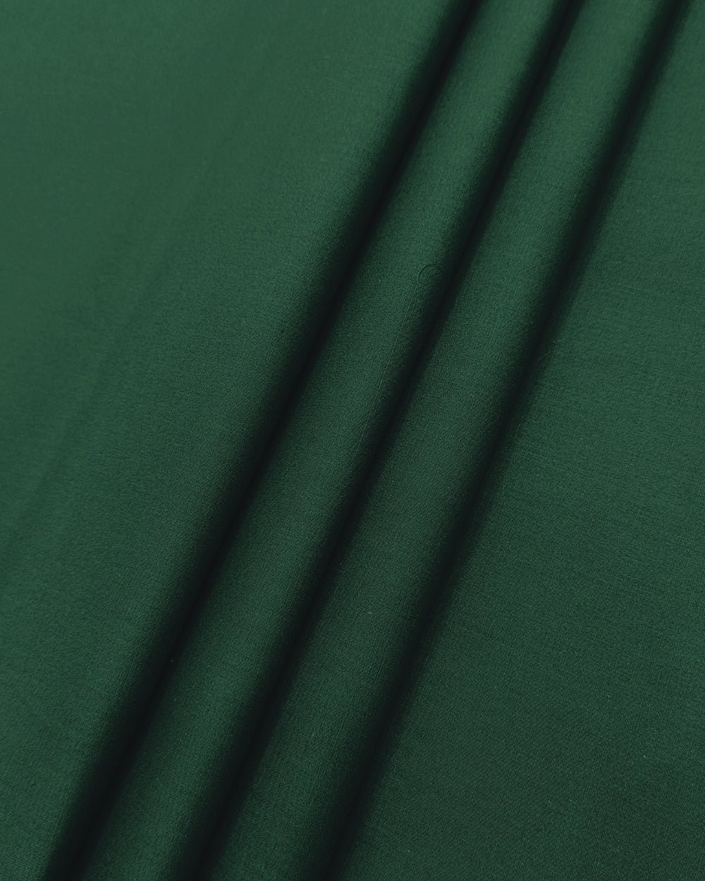 Plain Poplin-Cotton Bottle Green Colour 42 Inches Width