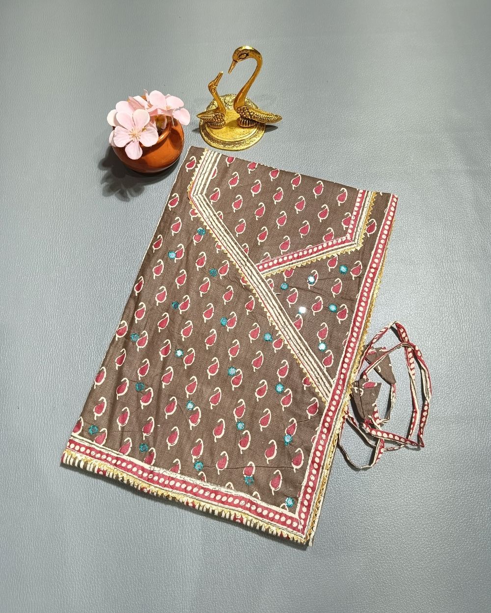 Printed Cotton Unstitched Top Pattern Multicolour Colour 44 Inches Width