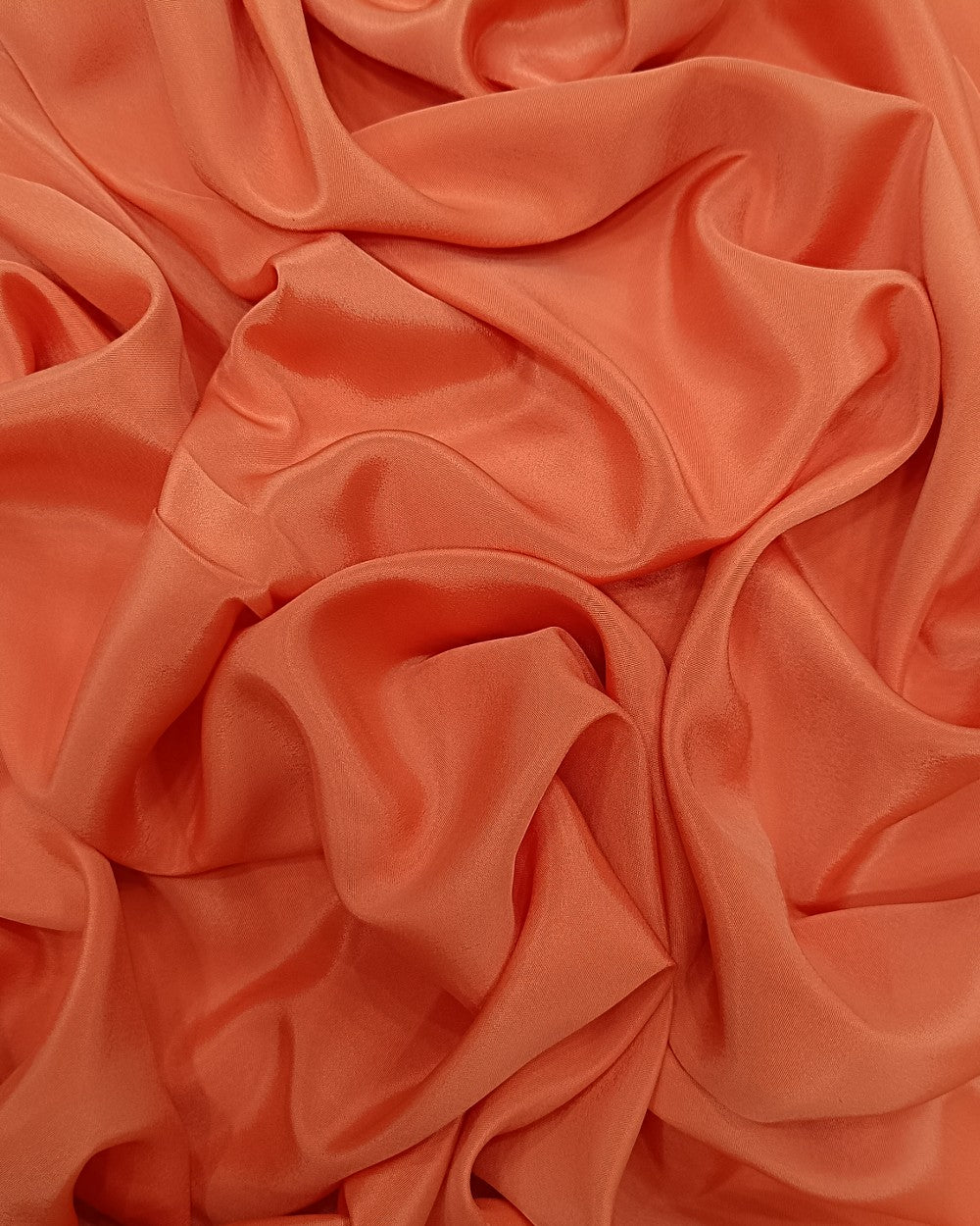 Plain French Calypso Coral Orange Colour 42 Inches Width