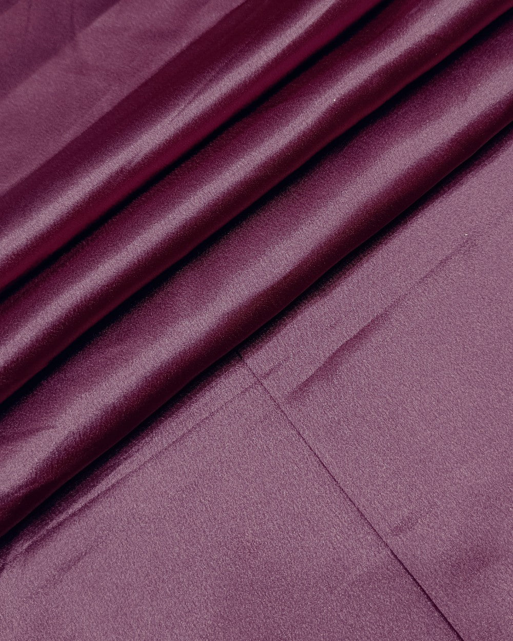 Plain German-Satin Burnt Burgundy Pink Colour 44 Inches Width