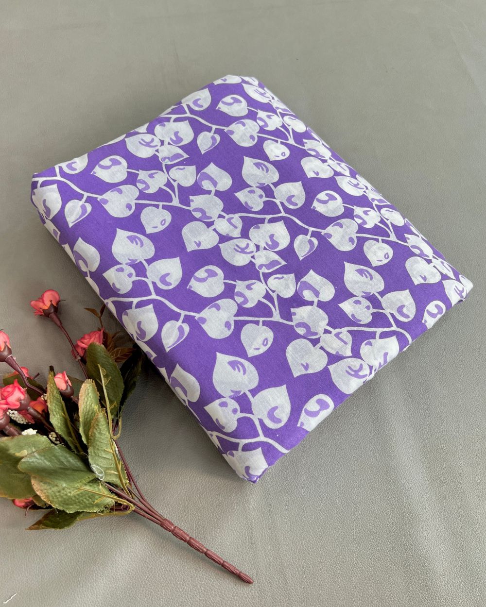 Printed Cotton Purple Colour 45 Inches Width
