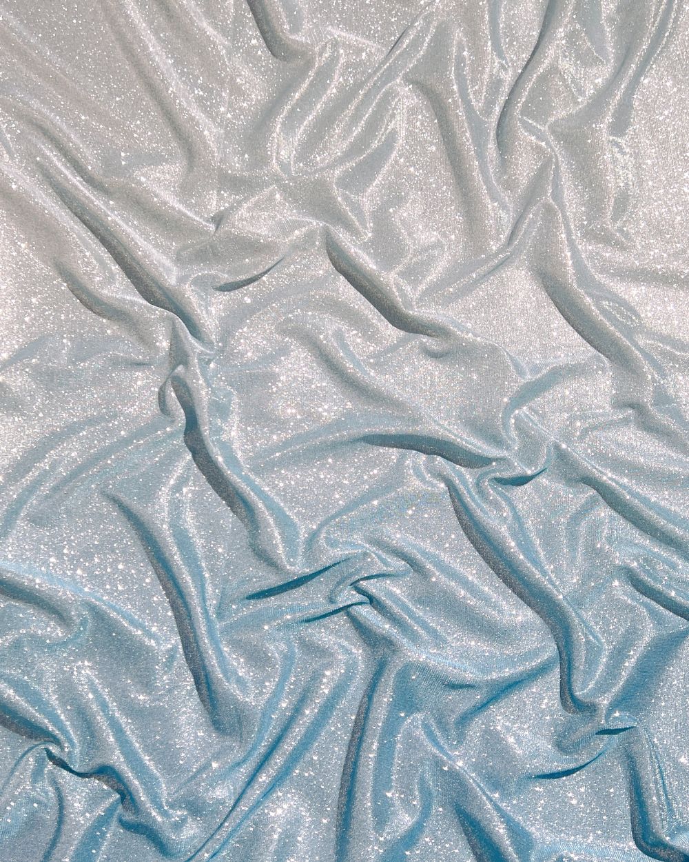 Imported Sparkle Sky Blue Dual Tone Shaded Colour 55 Inches Width