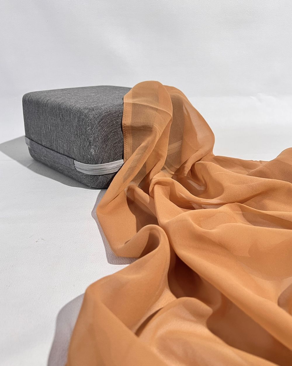 Plain Georgette Sepia Colour 44 Inches Width