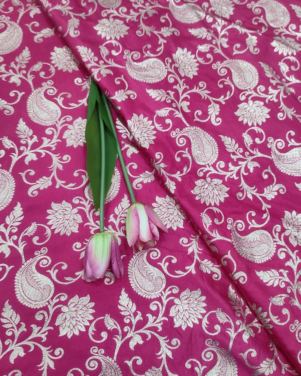 Banarasi Pink Colour 42 Inches Width