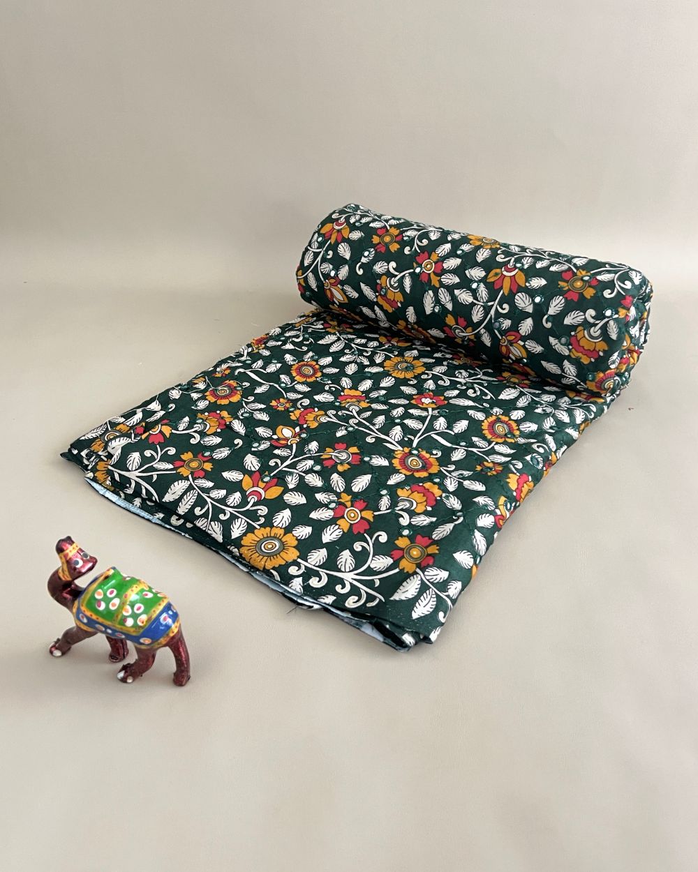 Cotton Abla Work Green Colour 42 Inches Width