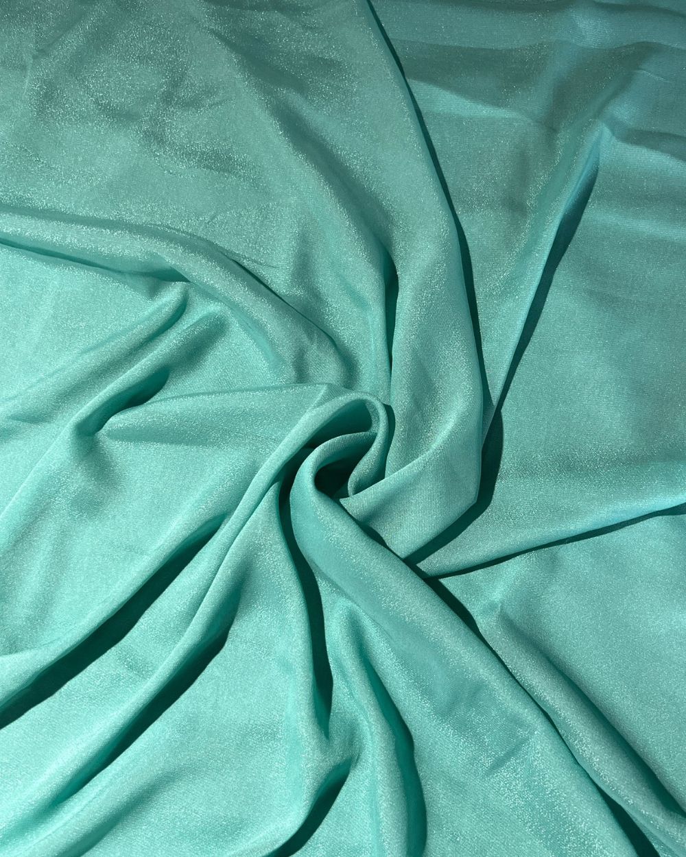 Plain Star Georgette Light Sea Green Colour 44 Inches Width