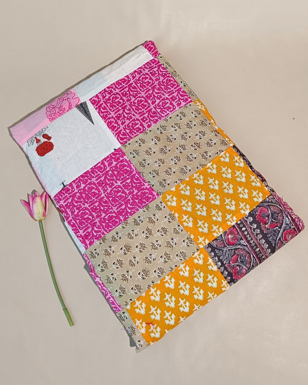 Printed Cotton  Patchwork Quilt Multicolor 42 Inches Width