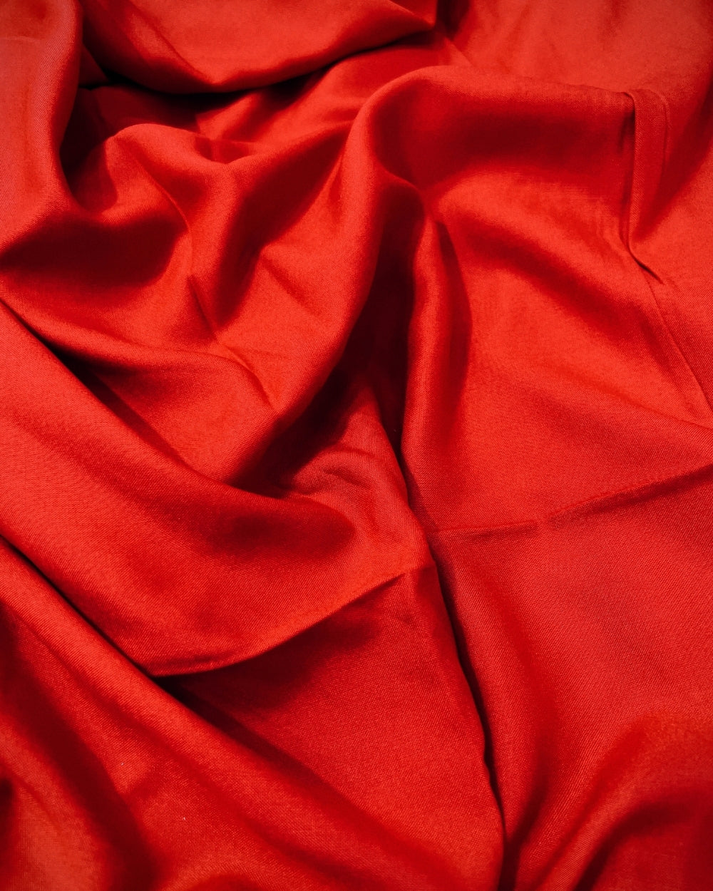 Plain Rayon-cotton Red Colour 44 Inches Width