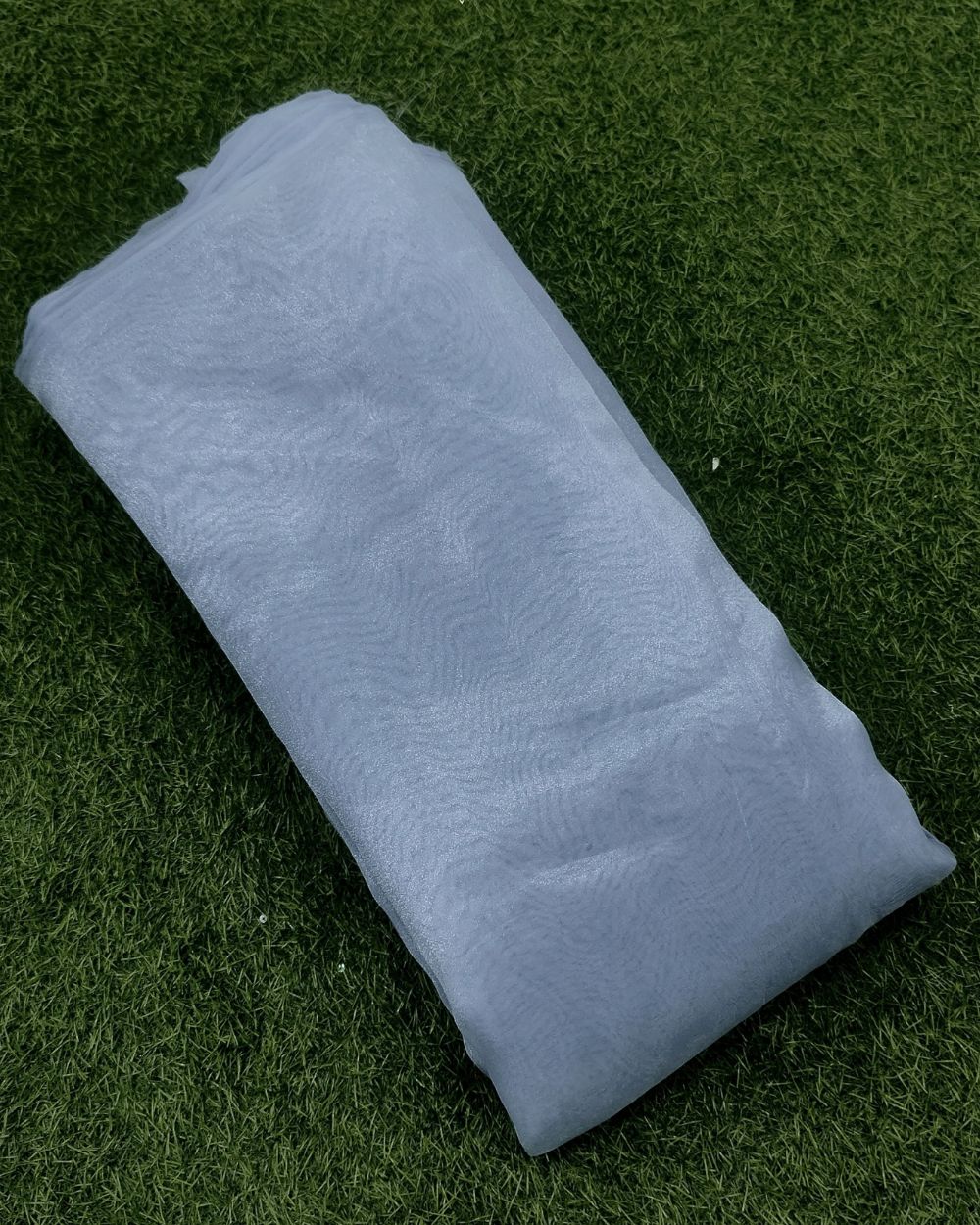 Plain Organza Bluish Grey Colour 45 Inches Width