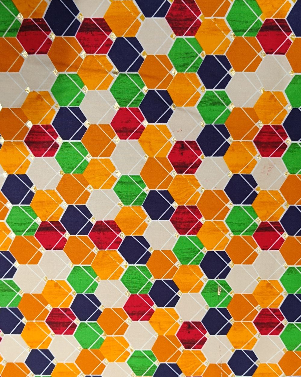 Rayon Foil Print Multicolour 42 Inches Width