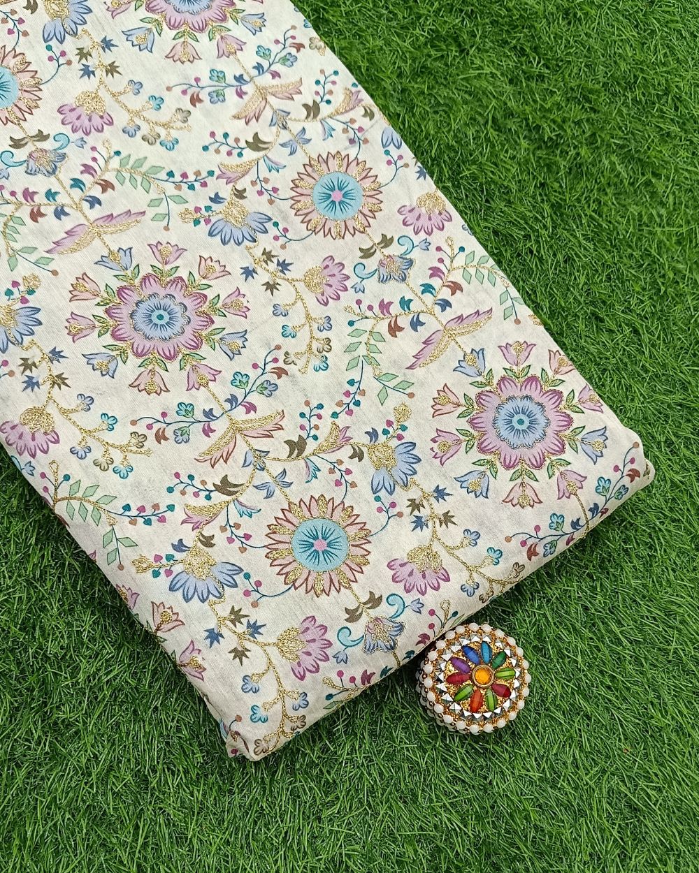 Mulberry Work Multicolor 42 Inches Width