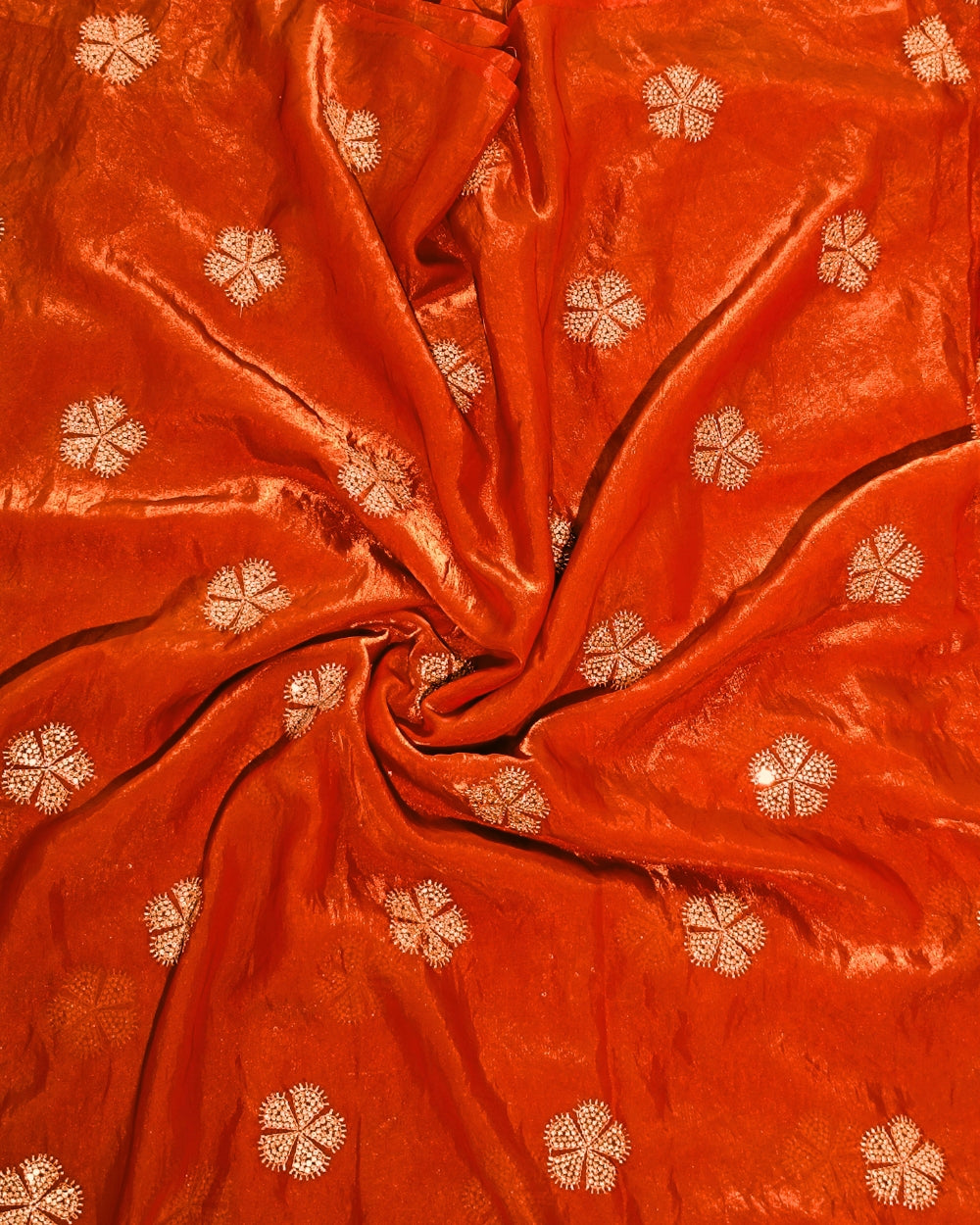 Space Silk Work Orange 46 Inches Width