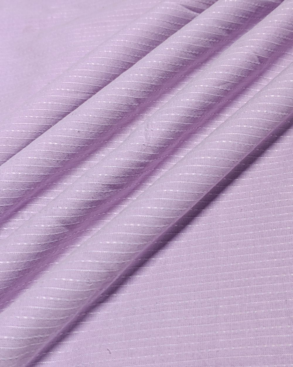 Plain Cotton Kantha Work Lavender Colour 43 Inches Width