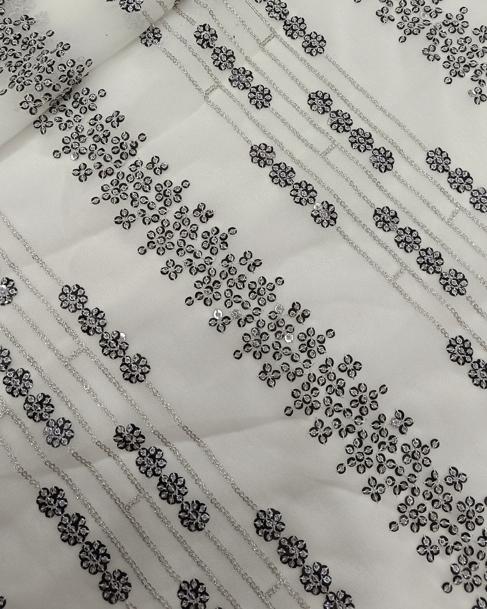 Georgette Work Off White Colour 43 inches width