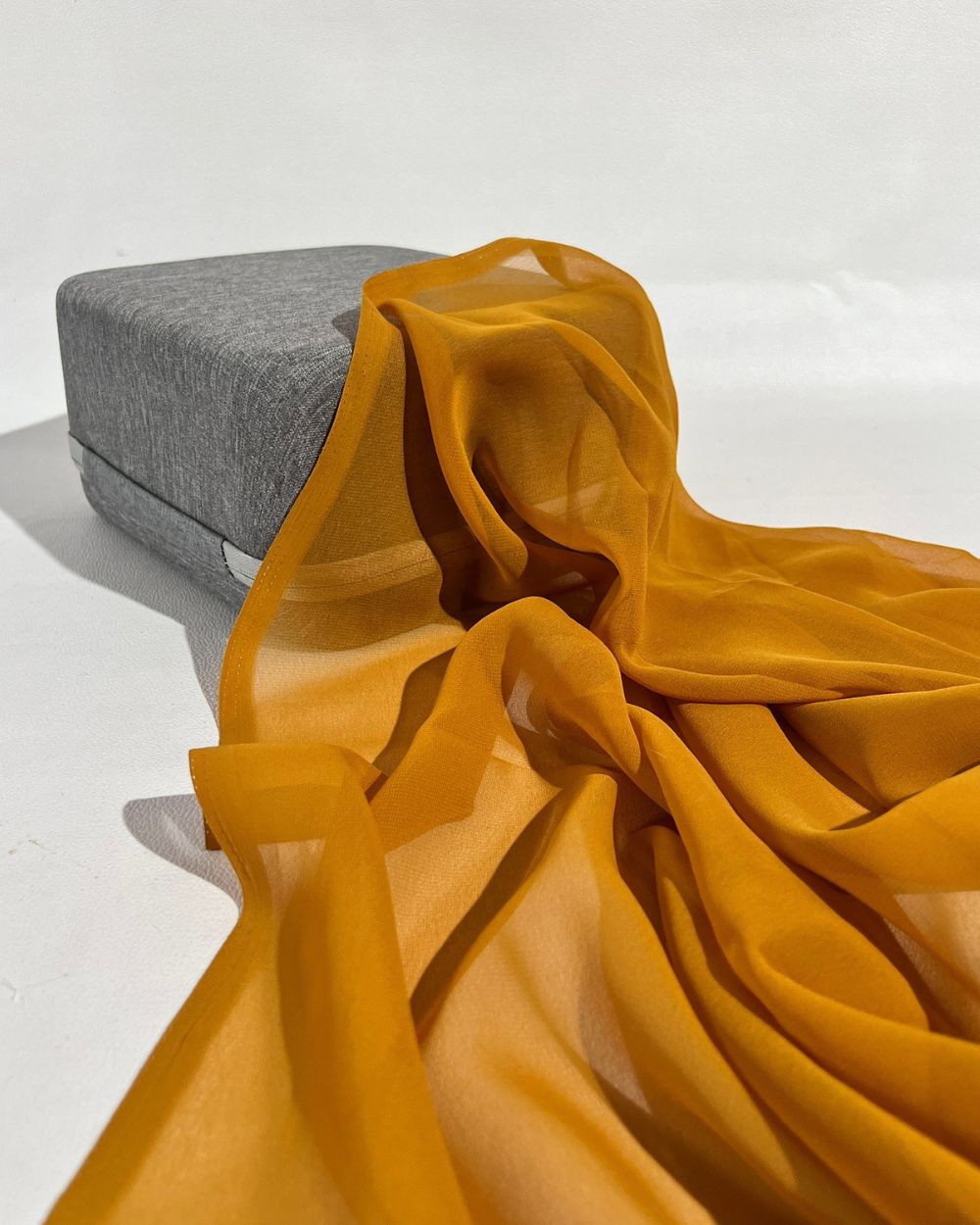 Plain Georgette Caramel Colour 44 Inches Width