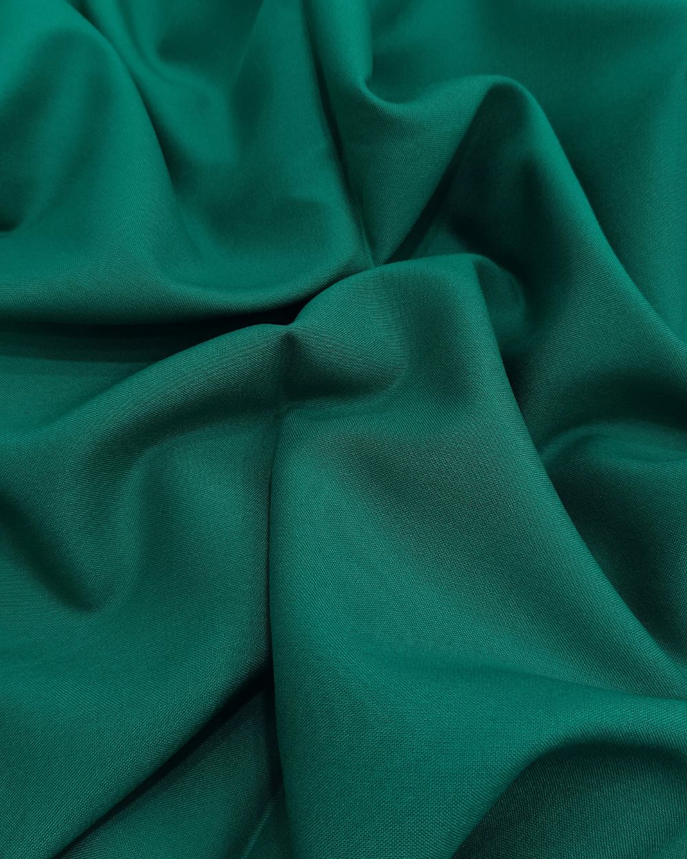 Plain Rayon-cotton Peacock Green Colour 44 Inches Width