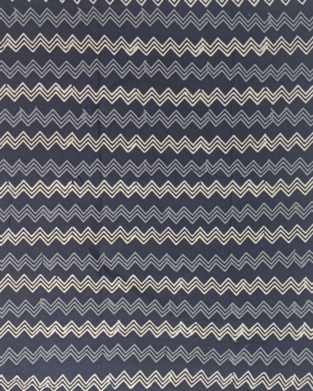 Hand Block Printed Cotton Monochrome Black Colour 42 Inches Width