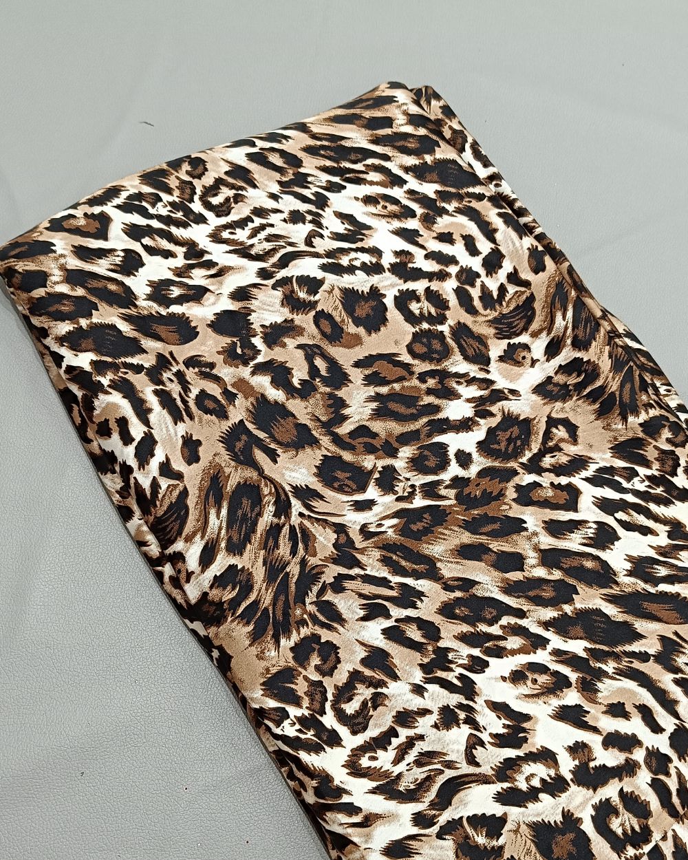 Printed Satin Brown Colour 45 Inches Width