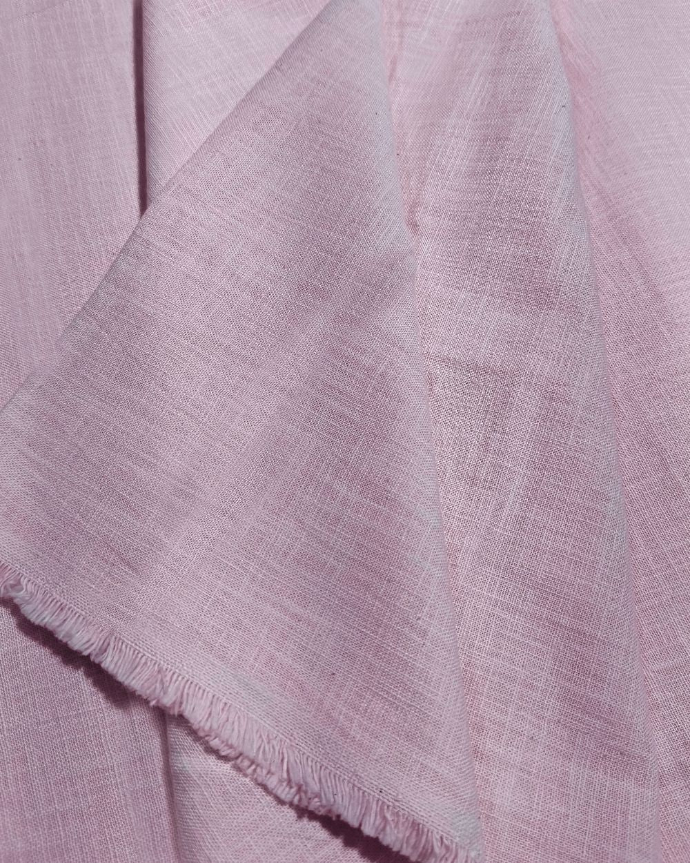 Plain Cotton Linen Light Baby Pink Colour 44 Inches Width