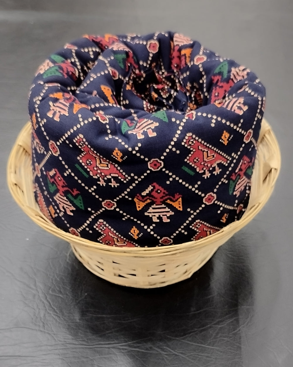 Gujari Print Cotton Navy Blue Colour 41 Inches Width