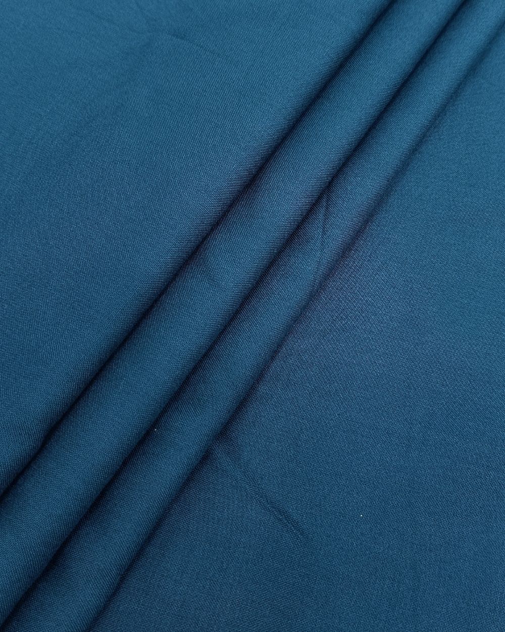 Plain Rayon-cotton Oceanside Blue Colour 44 Inches Width