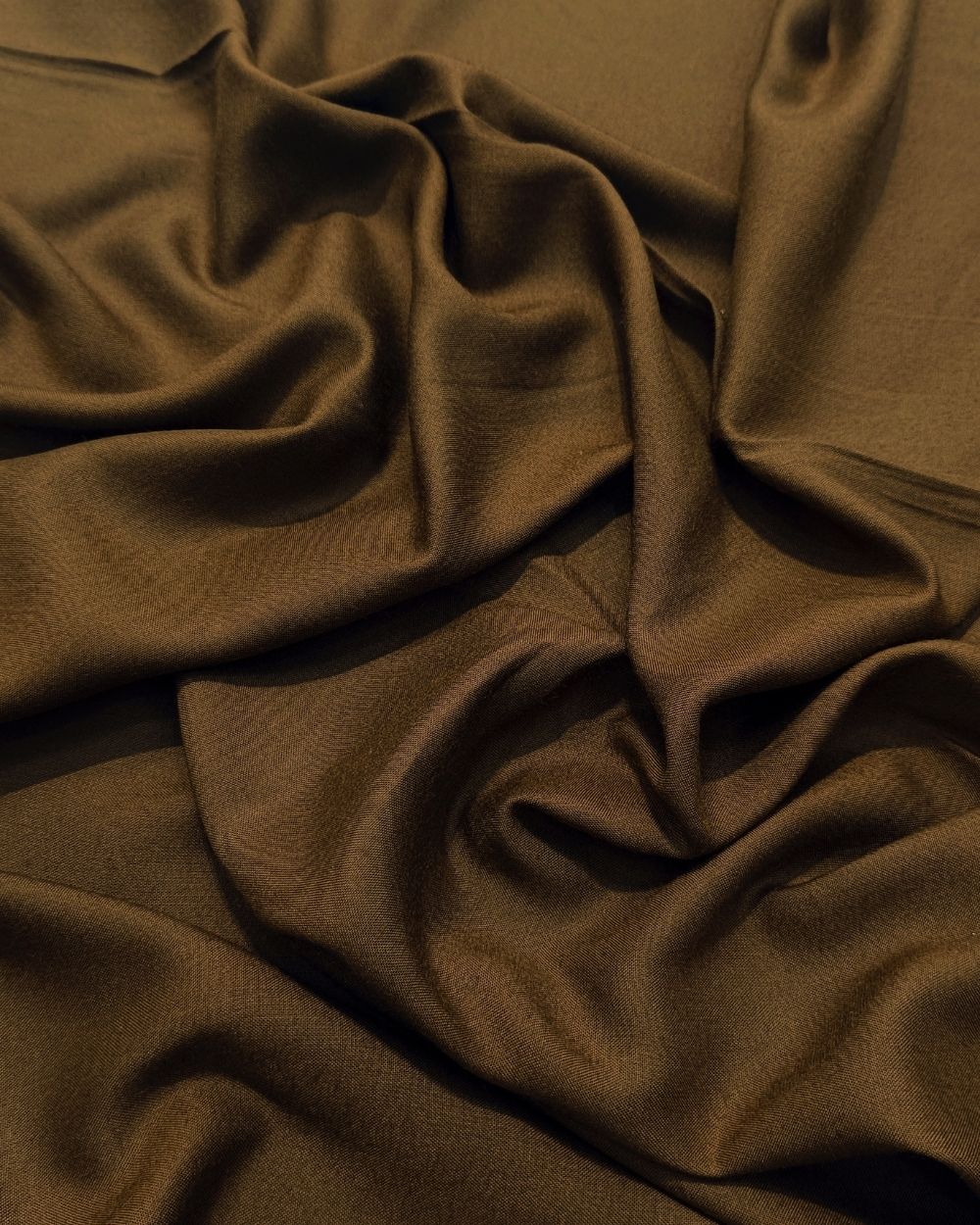 Plain Rayon-cotton Toffee Brown Colour 44 Inches Width