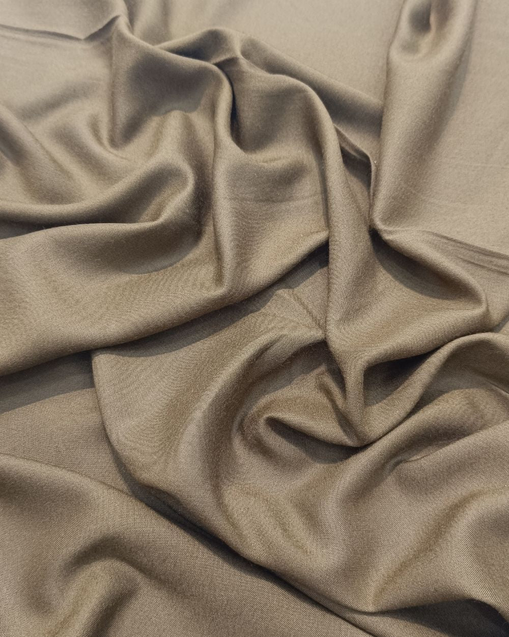 Plain Rayon-cotton Dark Beige Colour 44 Inches Width