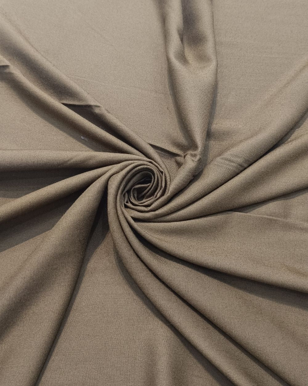 Plain Rayon-cotton Dark Beige Colour 44 Inches Width