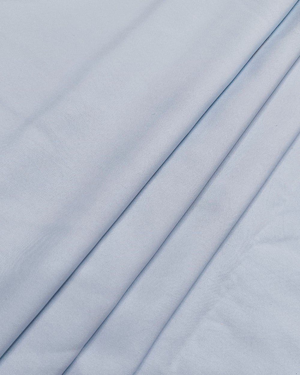 Plain Butter Crepe(American) Cool Blue Colour 42 Inches Width
