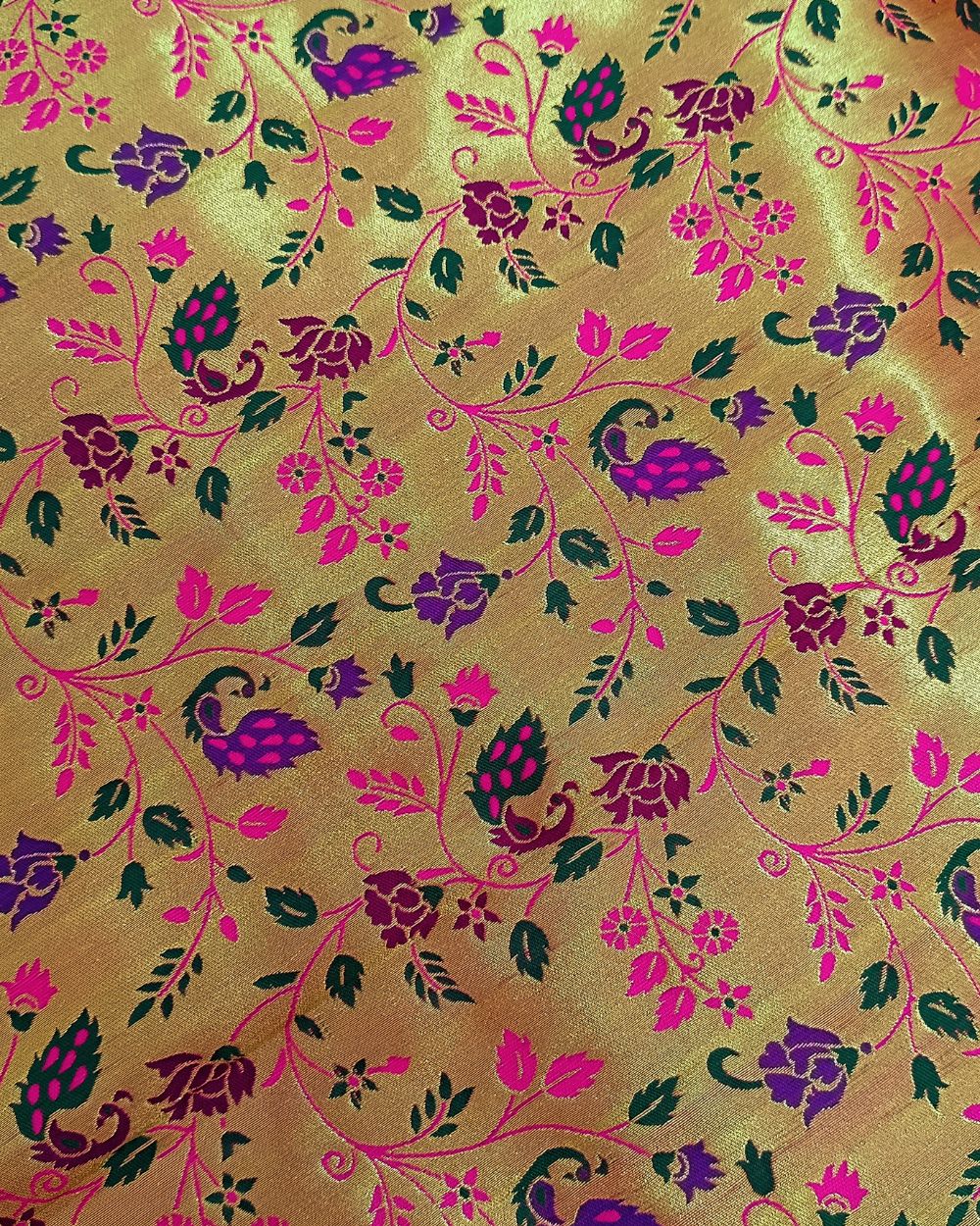 Paithani Brocade Multicolor 46 Inches Width