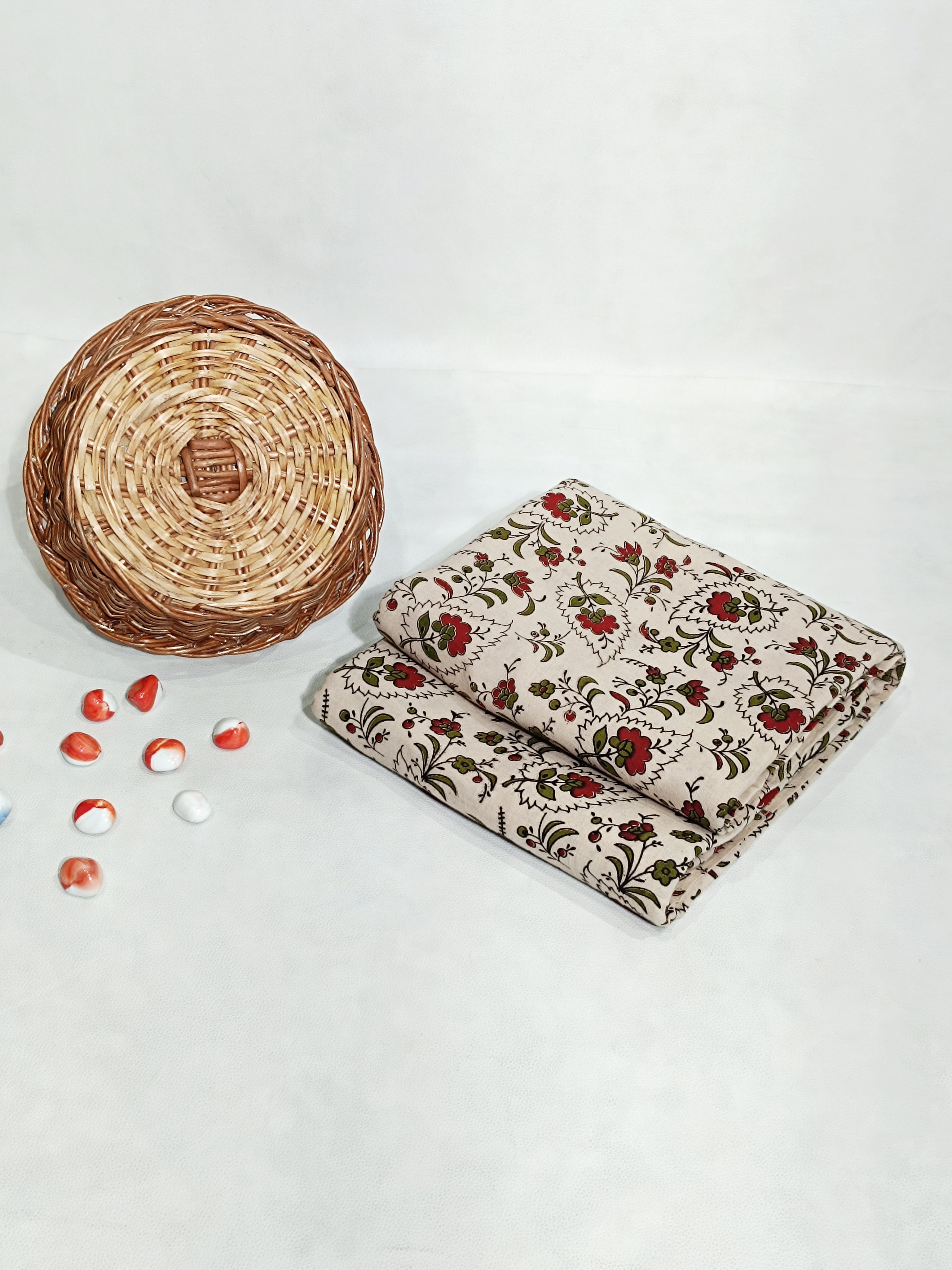 Screen Printed Cotton Kalamkari Off White Colour 44 Inches Width