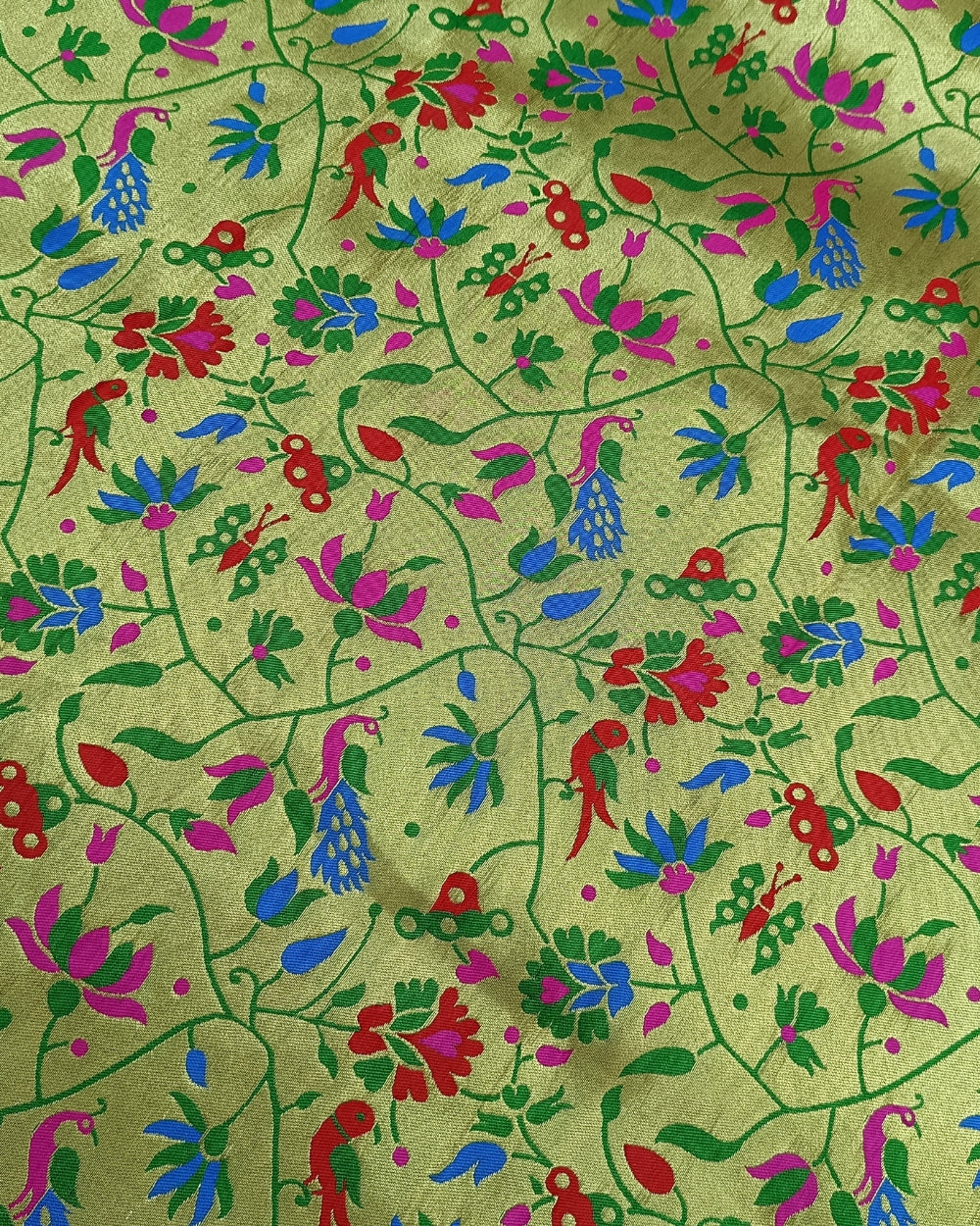 Paithani Brocade Multicolor 46 Inches Width