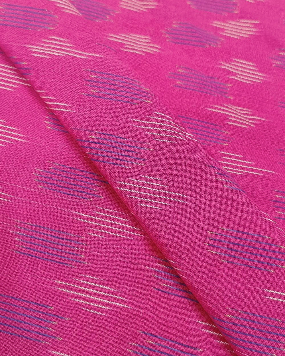 Cotton Ikat Pink Colour 45 Inches Width