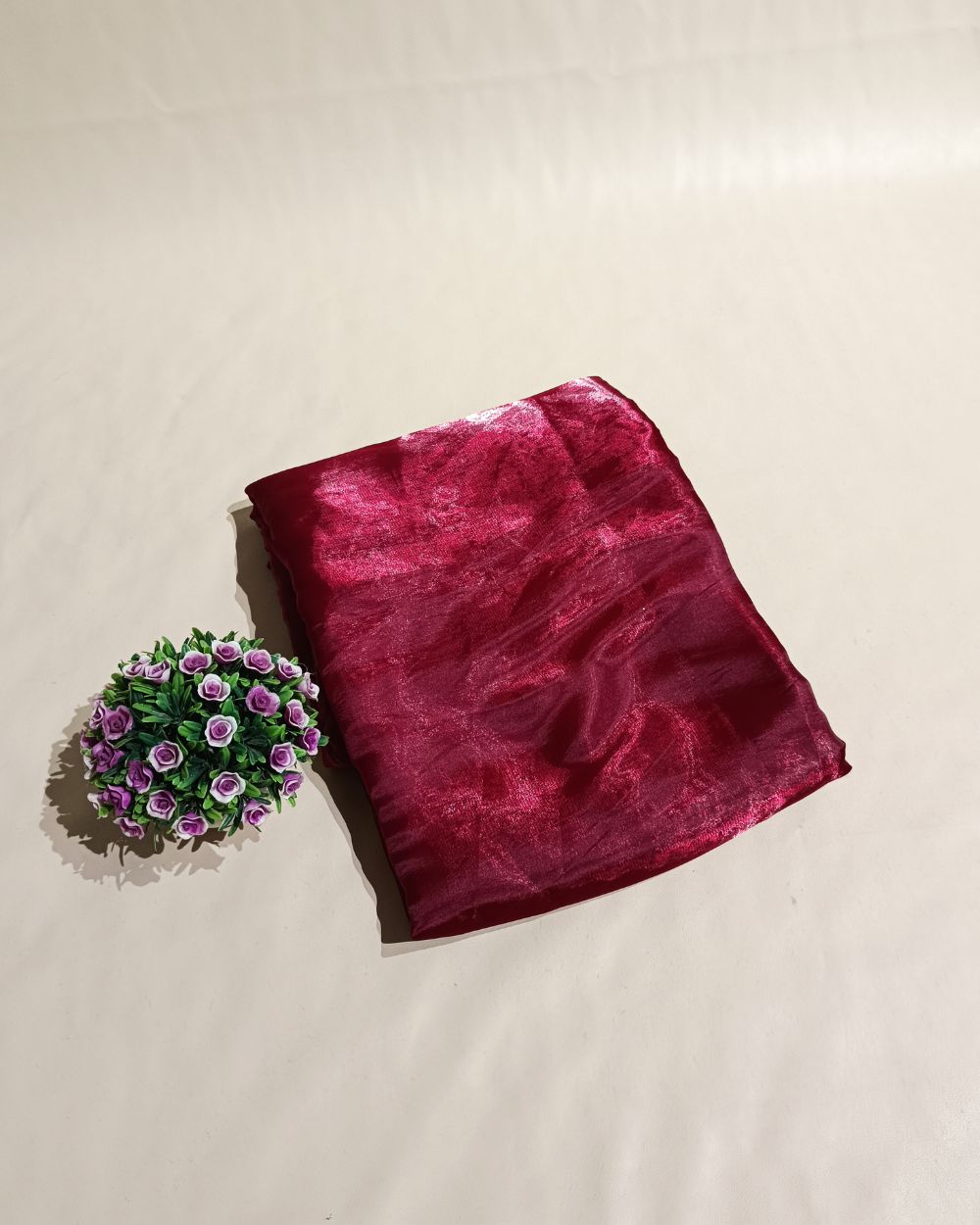 Plain Jimmy Choo Maroon Colour 45 Inches Width