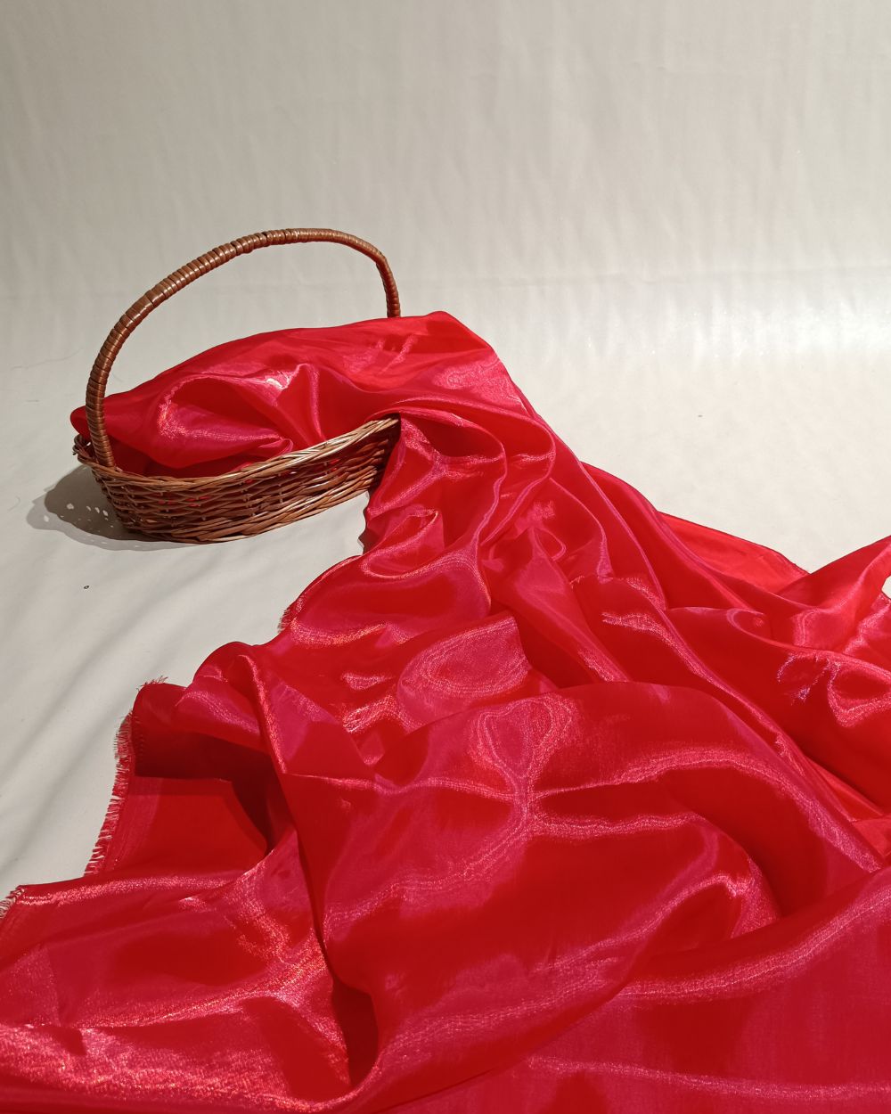 Plain Jimmy Choo Red Colour 45 Inches Width